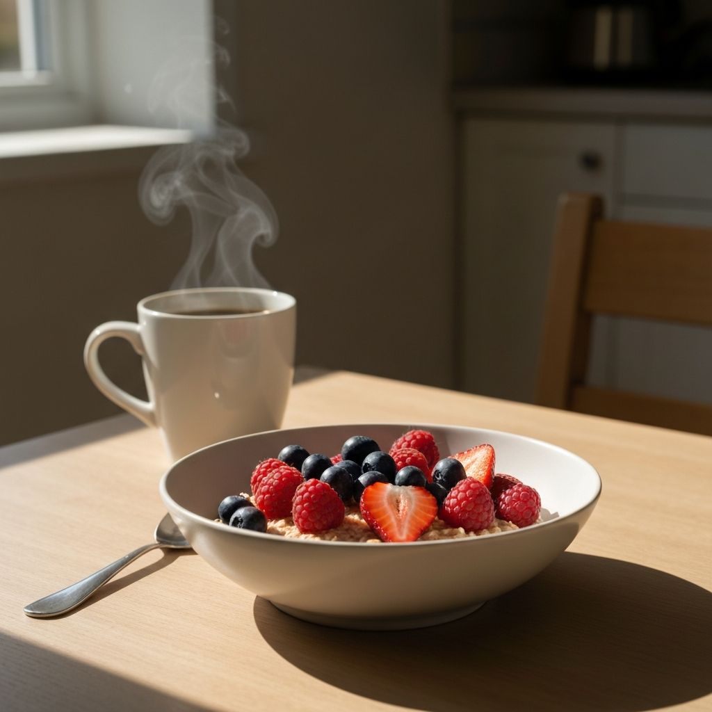 Morning breakfast routine